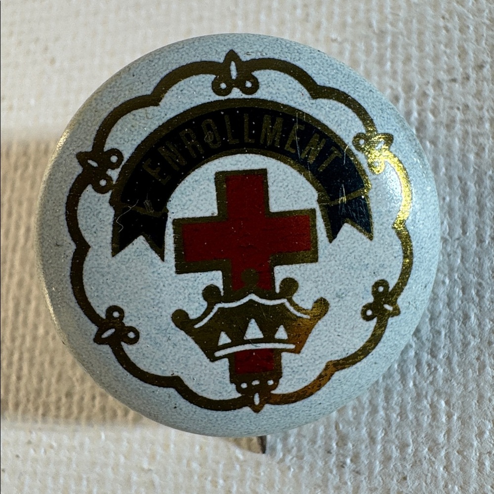 Vintage Enrollment Cross Crown Littles System Pins